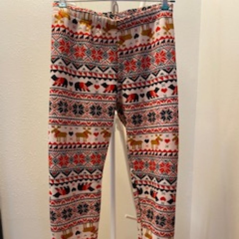 Juniors' Medium Fleece-Lined Leggings